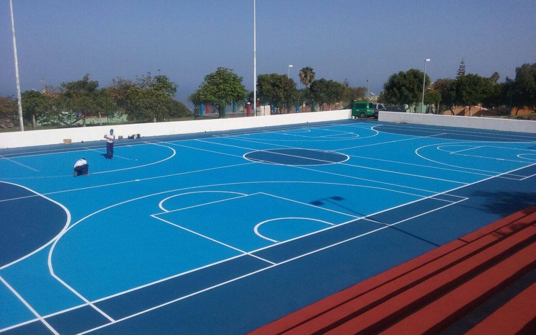 Muy avanzadas las obras de rehabilitación de la cancha de Tagoro