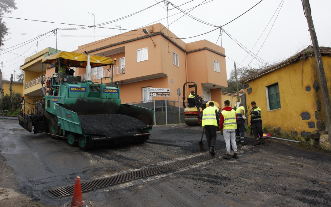 Concluyen los trabajos de repavimentación de importantes calles de Tacoronte