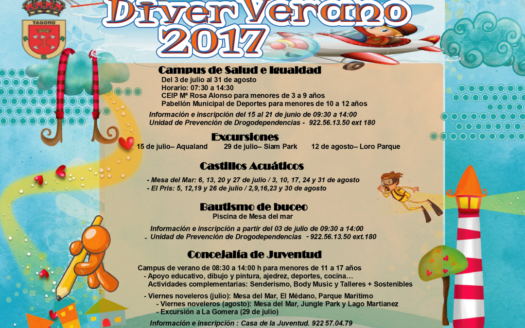 ¡¡DiverVerano Tacoronte 2017!! Abierto el plazo de preinscripción