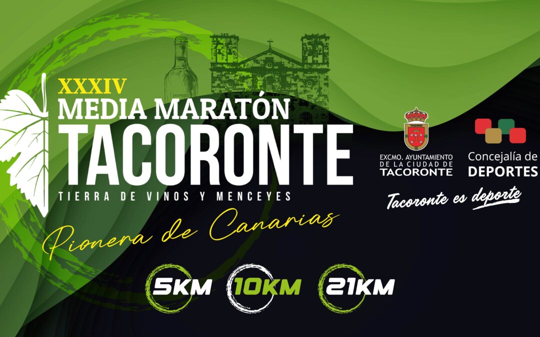 Deportes abre inscripciones para participar en la XXXIV Media Maratón de Tacoronte