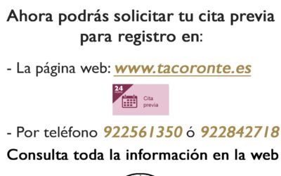 Se habilita el servicio de cita previa para registro. Mas información haciendo clic aquí…