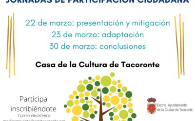 JORNADAS PARTICIPATIVAS PARA EL PLAN DE ACCIÓN PARA EL CLIMA Y LA ENERGÍA SOSTENIBLE