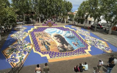 Tacoronte celebra un multitudinario Corpus Christi, con más de un centenar de alfombras y pasillos