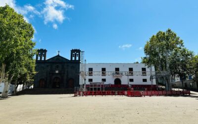 El escenario de las Fiestas del Cristo recreará el antiguo kiosco de doña Nena y la desaparecida fuente de la plaza