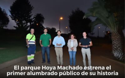 El parque urbano Hoya Machado estrena alumbrado público