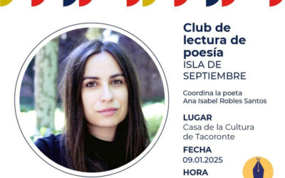 Club de Poesía Isla de Septiembre coordinador por Ana Robles