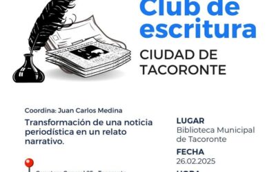 Club de escritura coordinado por Juan Carlos Medina