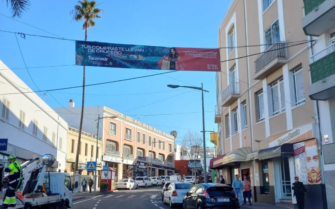 El Área de Comercio pone en marcha la campaña «Tus compras en Tacoronte te llevan de crucero»